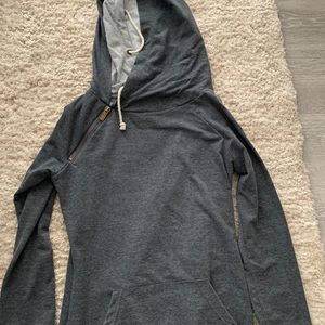 Charcoal & Heather Gray Double Hoodie